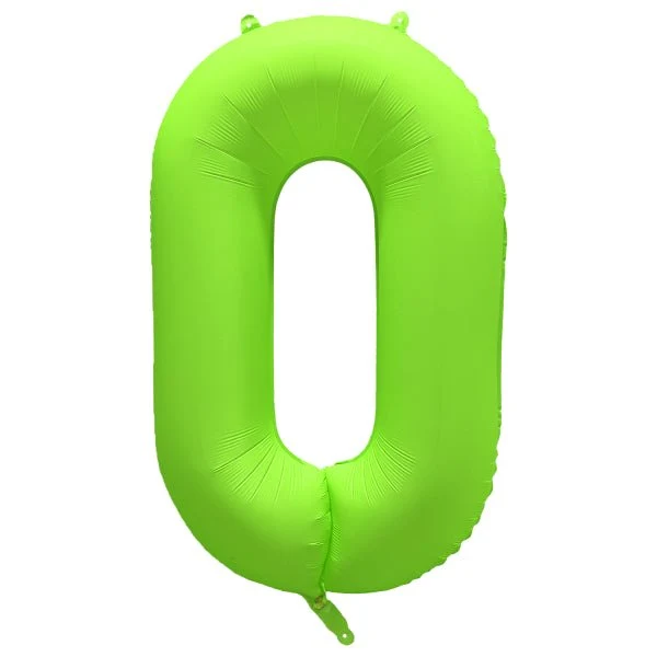 0 vuoden kuva ilmapallo Neon vihreä tyhjä 86cm