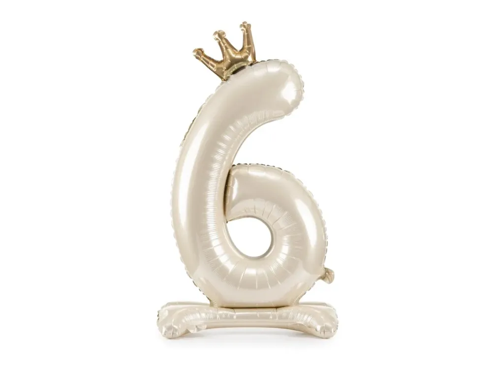 6 vuoden kuva ilmapallo Pearl tyhjä 84cm