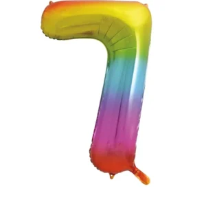 7 vuoden kuva ilmapallo Rainbow tyhjä 86cm