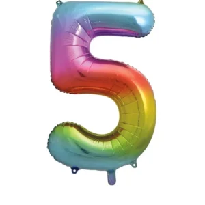 5 vuoden kuva ilmapallo Rainbow tyhjä 86cm