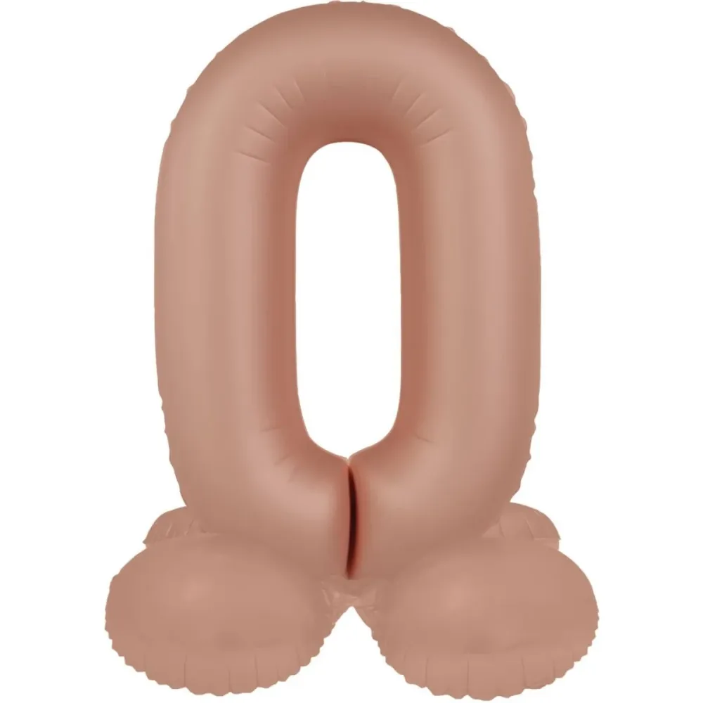 0 vuoden kuva ilmapallo Rose Gold Matt 41cm