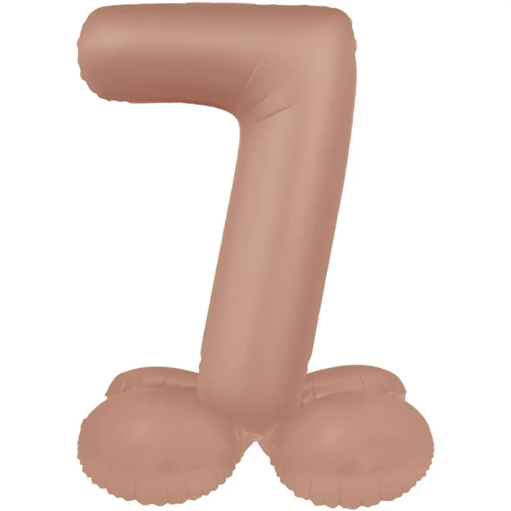 7 vuoden kuva ilmapallo Rose Gold Matt 72cm