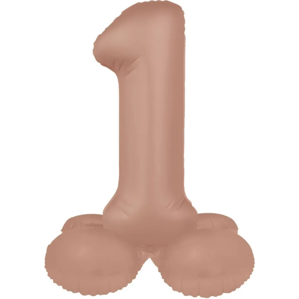 1 vuoden kuva ilmapallo Rose Gold Matt 41cm