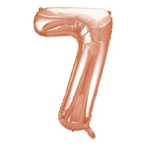 7 vuoden kuva ilmapallo Rose Gold tyhjä 86cm