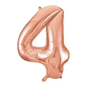 4 vuoden kuva ilmapallo Rose Gold tyhjä 86cm