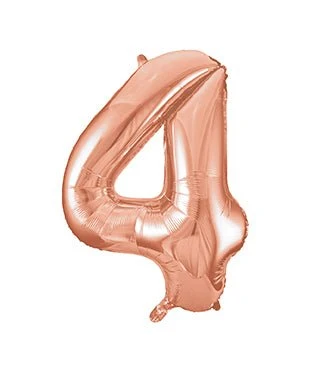 4 vuoden kuva ilmapallo Rose Gold tyhjä 86cm