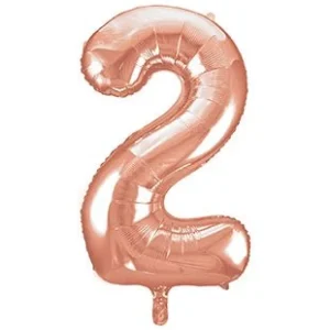 2 vuoden kuva ilmapallo Rose Gold tyhjä 86cm