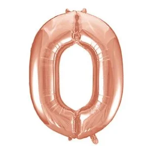 0 vuoden kuva ilmapallo Rose Gold tyhjä 86cm