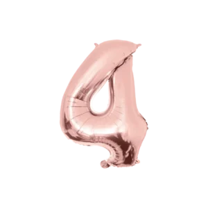 4 vuoden kuva ilmapallo Rose Gold tyhjä 86cm