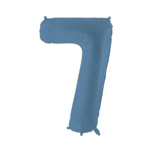 7 vuoden kuva ilmapallo sininen Matt tyhjä 86cm