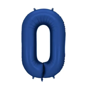 0 vuoden kuva ilmapallo sininen satiini folio tyhjä 86cm