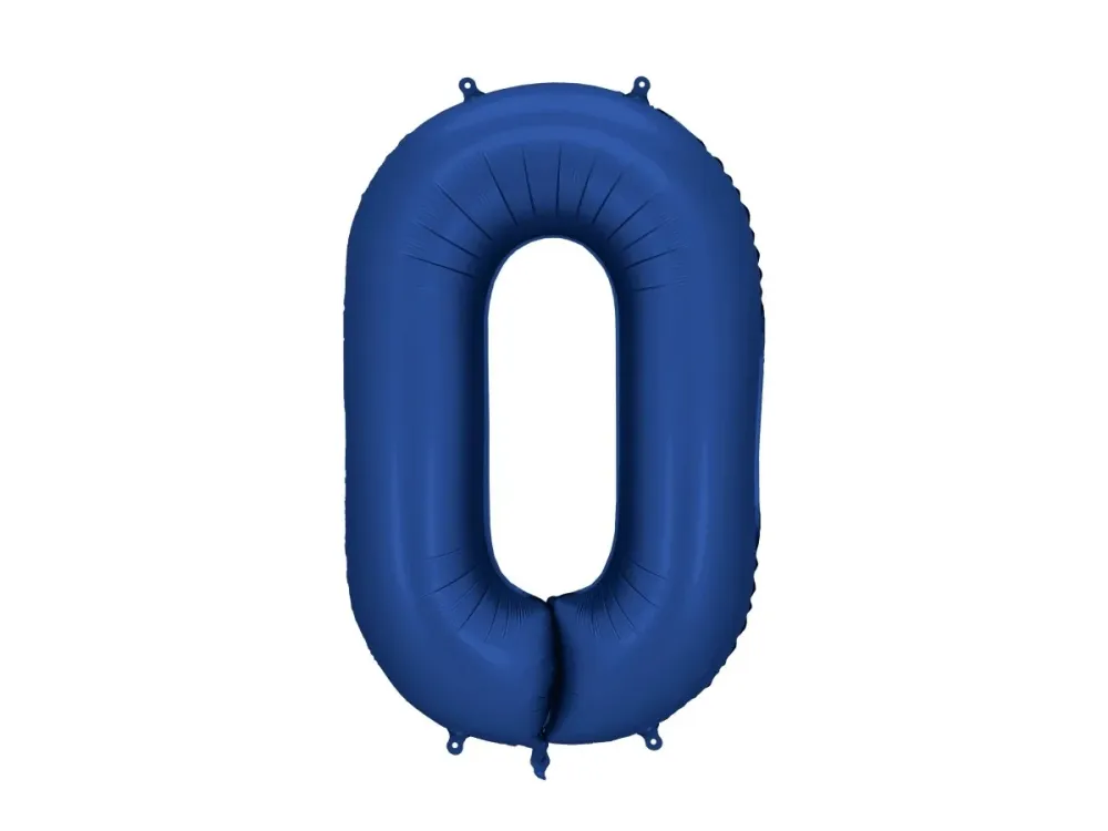 0 vuoden kuva ilmapallo sininen satiini folio tyhjä 86cm