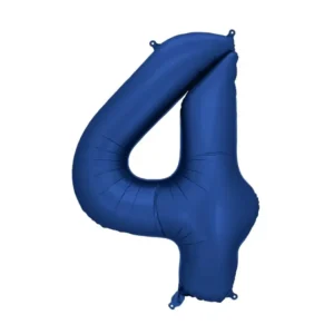 4 vuoden kuva ilmapallo sininen satiini folio tyhjä 86cm
