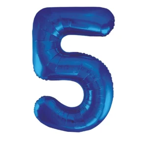 5 vuoden kuva ilmapallo sininen tyhjä 86cm