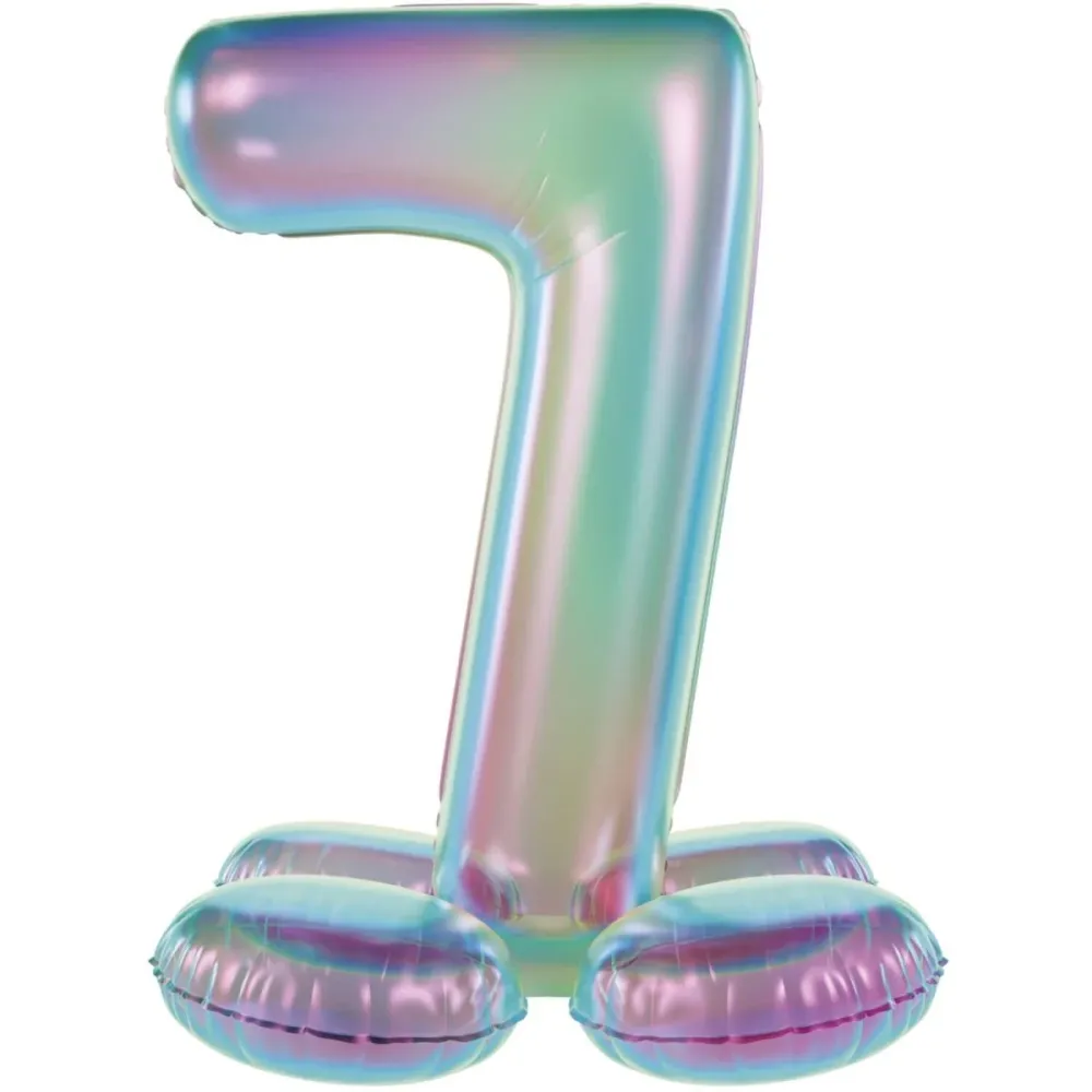 7 vuoden kuva ilmapallo Standard Holografinen tyhjä 72cm