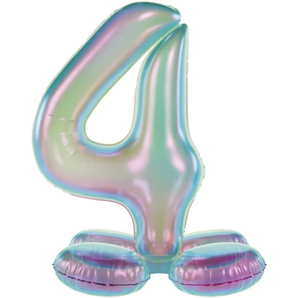 4 vuoden kuva ilmapallo Standard Holografinen tyhjä 72cm