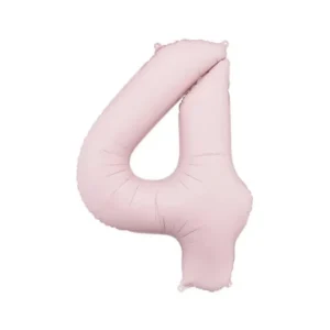 4 vuoden kuva ilmapallo vaaleanpunainen tyhjä 86cm