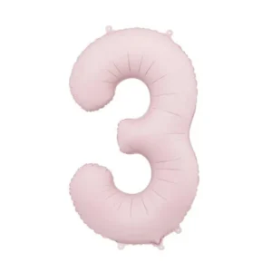 3 vuoden kuva ilmapallo vaaleanpunainen tyhjä 86cm