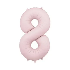 8 vuoden kuva ilmapallo vaaleanpunainen tyhjä 86cm
