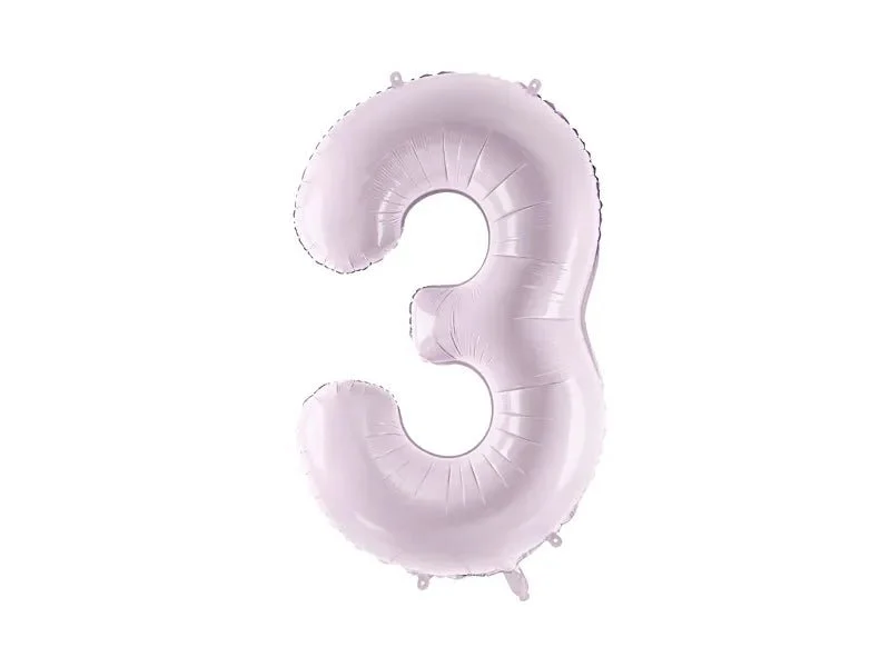 3 vuoden kuva ilmapallo violetti tyhjä 72cm