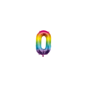 0 Vuosi Helium ilmapallo Rainbow tyhjä 40cm