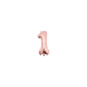 1 vuosi helium ilmapallo Rose Gold tyhjä 40cm