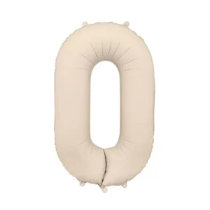 0 Vuosi Kuva Ilmapallo Beige Tyhjä 86cm