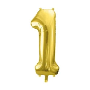 1 vuosi kuva ilmapallo Gold tyhjä 72cm