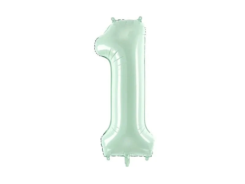 1 vuosi kuva ilmapallo mintunvihreä 72cm