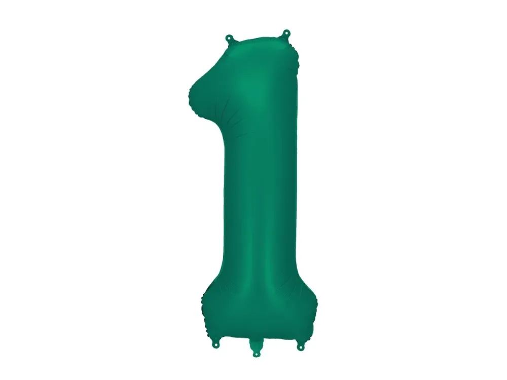 1 vuosi kuva ilmapallo vihreä tyhjä 86cm