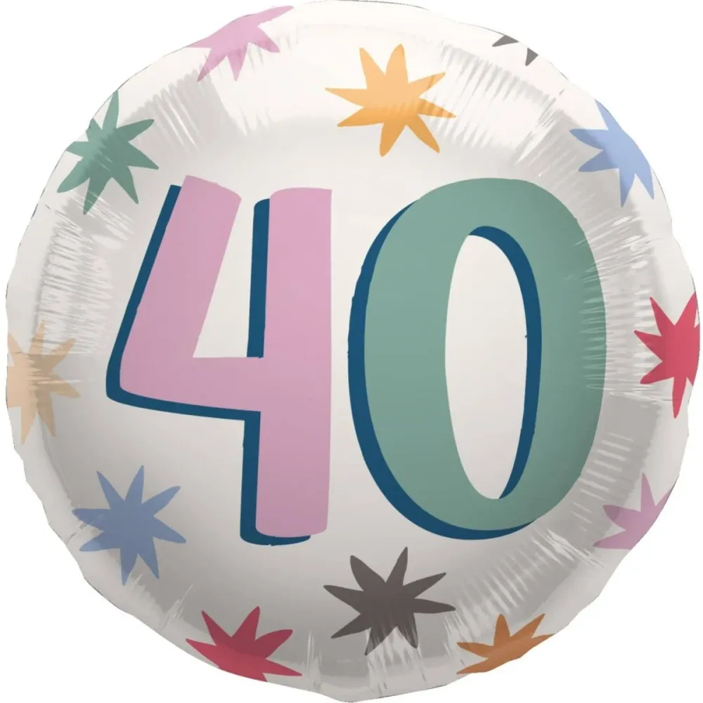 40 vuotta Helium ilmapallo tyhjä 45cm