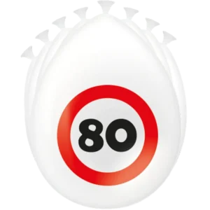80 vuotta ilmapalloja liikennemerkki 30cm