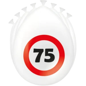 75 vuotta ilmapalloja liikennemerkki 30cm
