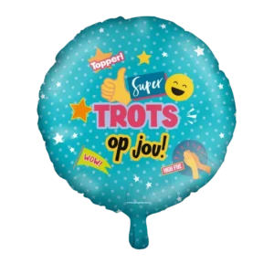 Ylpeä sinusta Helium ilmapallo sininen sisältäen oljen tyhjä 46cm
