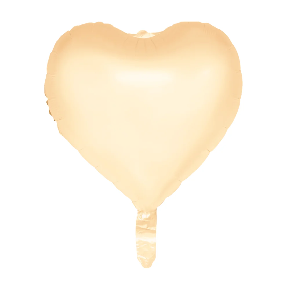 Ystävänpäivä Helium ilmapallo keltainen pastelli tyhjä 45cm