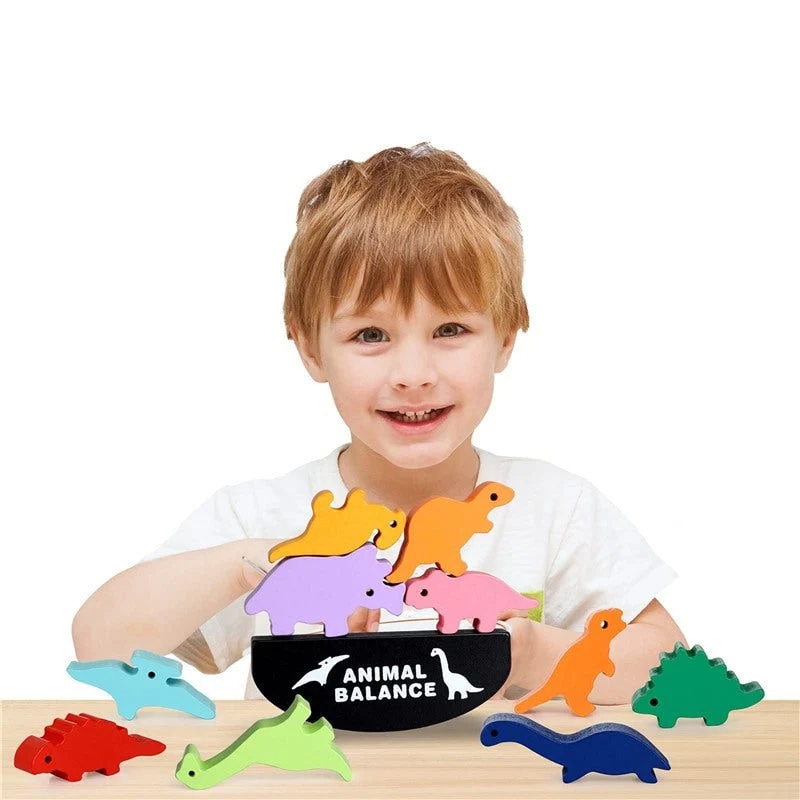 EcoToys Keinuvat Eläimet | Kehitä Leikkisä Tasapaino - Uniikki Montessori-lelu