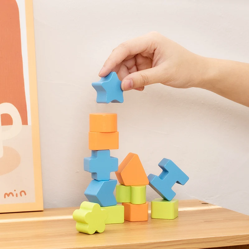 EcoToys WoodBlock PlayCube | Kehitä taitoja - Opettava puulelu