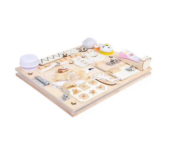 Happy Skills | Kehitys ilolla - DIY Busy Board -materiaalit