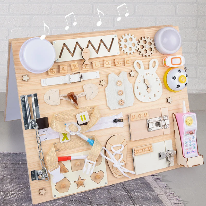 Happy Skills | Kehitys ilolla - DIY Busy Board -materiaalit