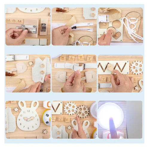 Happy Skills | Kehitys ilolla - DIY Busy Board -materiaalit