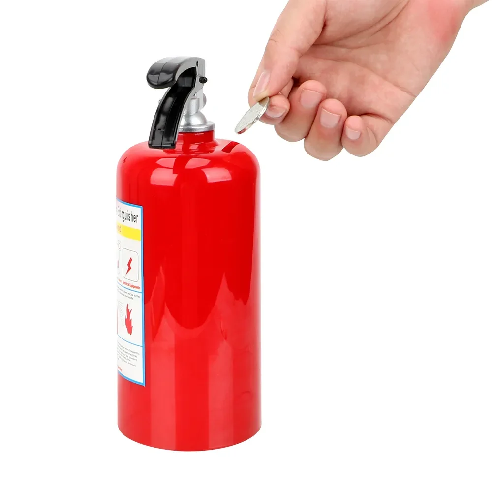 Fire Extinguisher Money Boxes Birthday Gift Kids Creative Coin Piggy Banks Plastic Money Saving Box