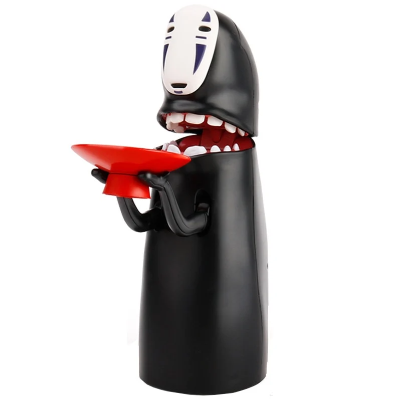 Spirited Away Kaonashi No-face Piggy Bank Toy Automaattinen Syöty Coin Bank Miyazaki Hayao Chihiro Figure Säästö Rahalaati...