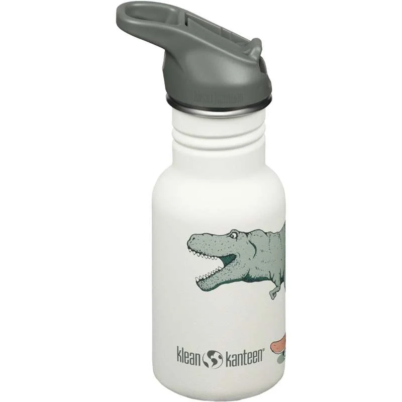 Klean Kanteen Iconic Drikkedunk - Kid SportCap - 355ml - Dino Skate