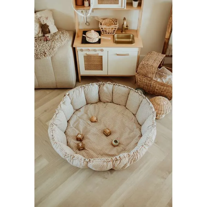 Play & Go Bloom - Babynest/Legetæppe - Stripes Sapphire
