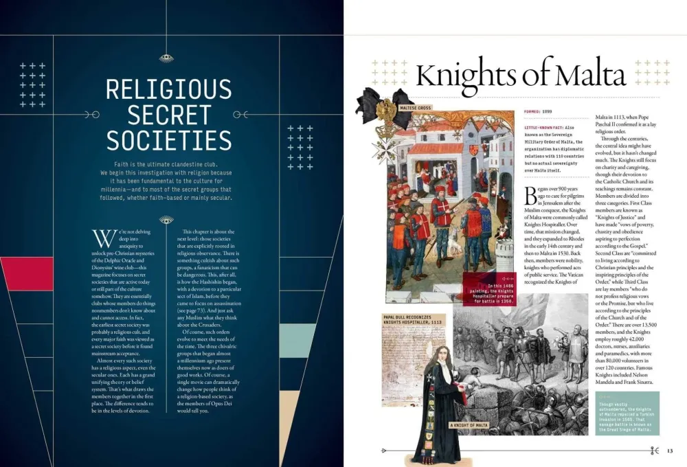 Inside Secret Societies: Behind Scenes Knights Templar, Order Assassins, Opus Dei, Illuminati, Freemasons, & Many More - N...