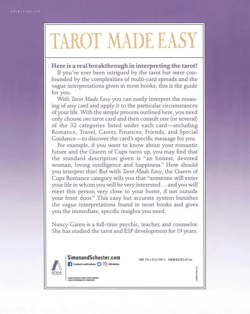 Tarot Made Easy - Nancy Garen
