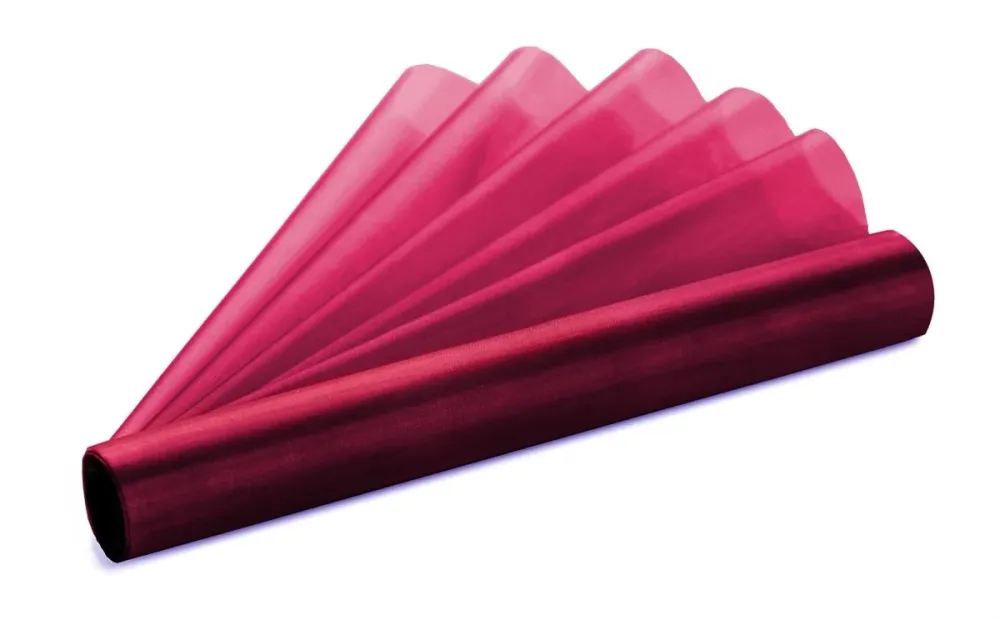 Bordeaux punainen organza kangas 36cm 9m