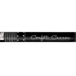 Confetti Cannon Serpentine Silver 40cm