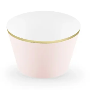 Cupcake muotit vaaleanpunainen pastelli 7.6cm 6kpl 6kpl