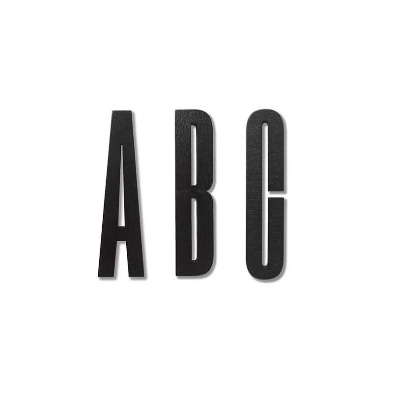 Design Letters Kirjaimet – musta